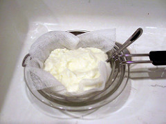 Straining Yogurt