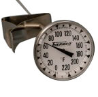 Thermometer - Stainless Steel Large Dial, 12" Long Stem