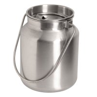 GLEAVI Stainless Steel Bucket 2 Gallon Bucket with Lid Stainless Steel  Water Bucket Pickup Bucket Small Bucket with Handle Milk Barrel Milk Pail  Metal