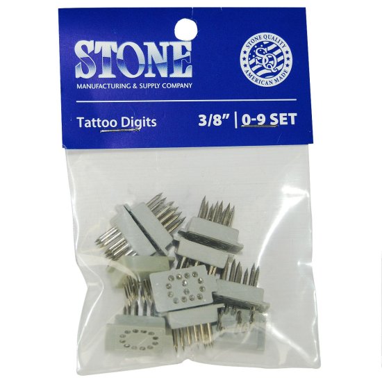 (image for) Standard Digit Set (0-9) 3/8"