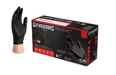 Industrial Black Nitrile Gloves - 5ml