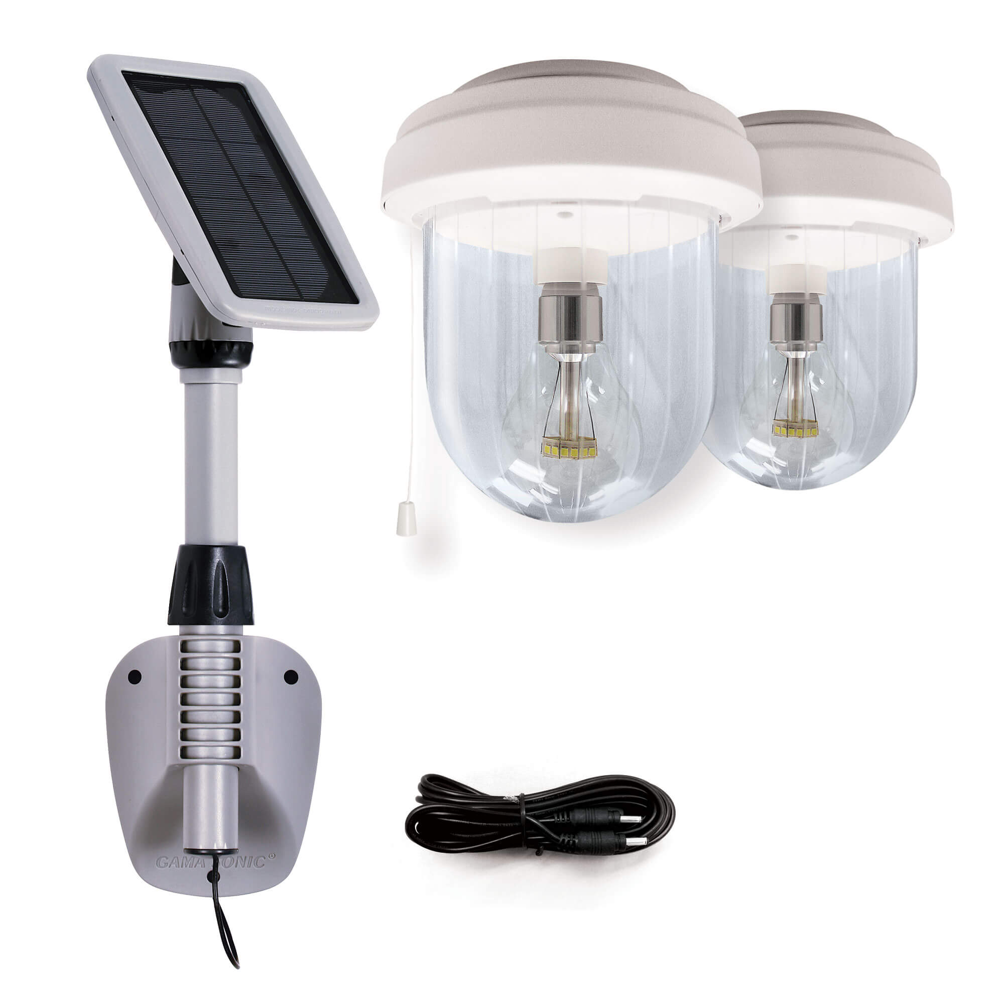 Light My Shed IV – Solar Powered Shed Light with Double Lamp