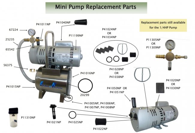 Service Kit for Nupulse 3/4HP Pump