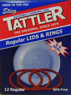 Tattler Regular Mouth Canning Lids and Rings