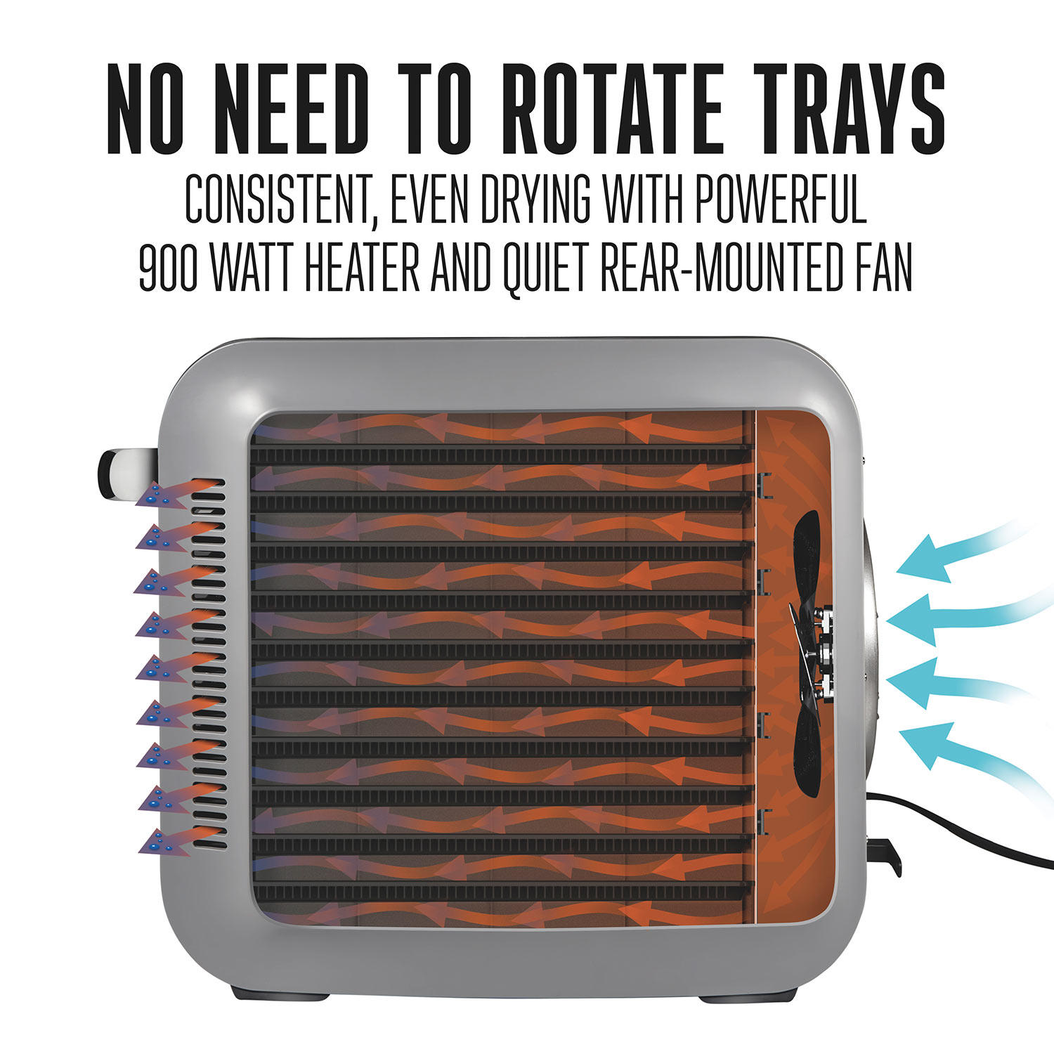 10 Tray Digital Food Dehydrator with Oven-style Door