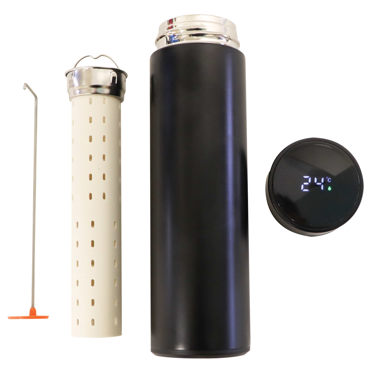 Thermos with C Thermometer and Retriever